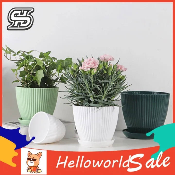 HelloWorld%20Round%20Flower%20Pot%20Corrosion%20Resistant%20Smooth%20Surface%20Flower%20Pot%20-%20Image%205