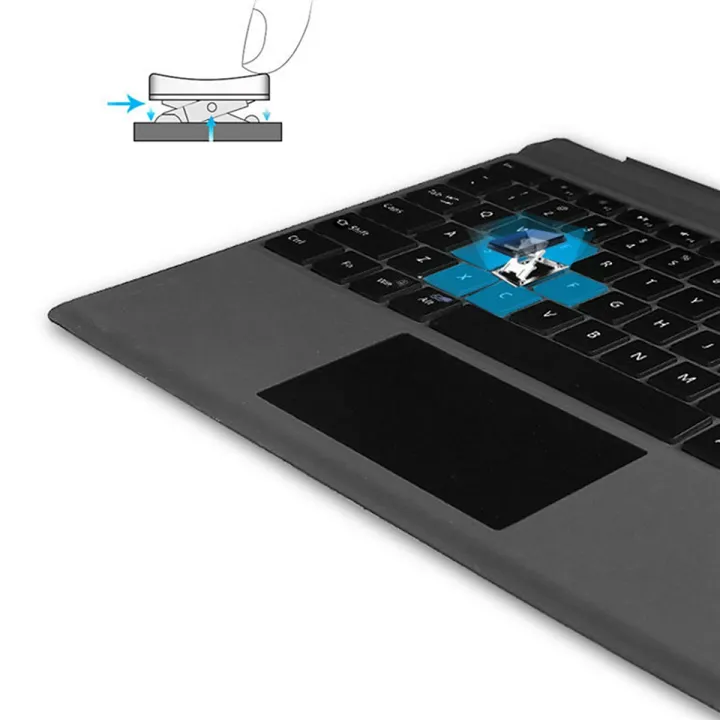 Wireless%20Keyboard%20with%20Presspad%20for%20Microsoft/Surface%20Pro%207,%20Ultra-Slim%207%20Color%20Backlight%20Bluetooth%20Wireless%20Keyboard%20-%20Image%207