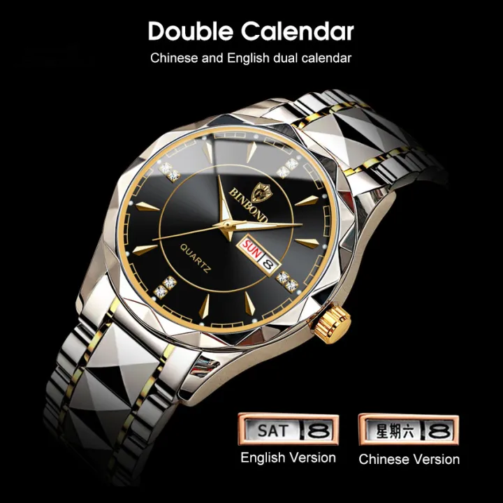 LouisWill%20Men's%20Fashion%20Watch%20Quartz%20Watches%20Double%20Calendar%20Watch%20Diamond%20Inlaid%2030M%20Waterproof%20Watch%20Luminous%20Quartz%20Watch%20Steel%20Band%20Watch%20Luminous%20Pointer%20Wrist%20Watches%20for%20Men%20-%20Image%204