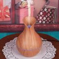 【Daily Necessities For Anyone Store】LED Wood Grain Air Humidifier Vase Shape Intelligent Induction Aroma Essential Oil Diffuser for Home. 