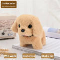 【selevn roind】Plush Electric Puppy Walk Bark Nod Wag Tail Simulation Electric Dog Bottom Switch Electric Pet Kids Toys For Kids Birthday Gift.
