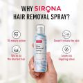 Sirona Hair Removal Spray Foam with Aloe Vera Extracts and Rose Fragrance | For Legs, Arms & Underarms | Removes Hair in 10 Minutes | Parabens Free | Dermatologically Tested | 200 ml. 