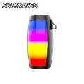 S12 Wireless Bluetooth Speakers Powerful Portable Sound Box Subwoofer Car Audio Bass MP3 Player Sound System LED Lights.