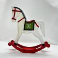 Rocking Horse Christmas Tabletop Decoration for Scene Arrangement.