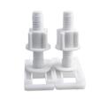 Plastic Toilet Lid Hinge Repair Bolts Toilet Cover Fixing Screw Quick Remove Plastic Rubber Expansion Screw.