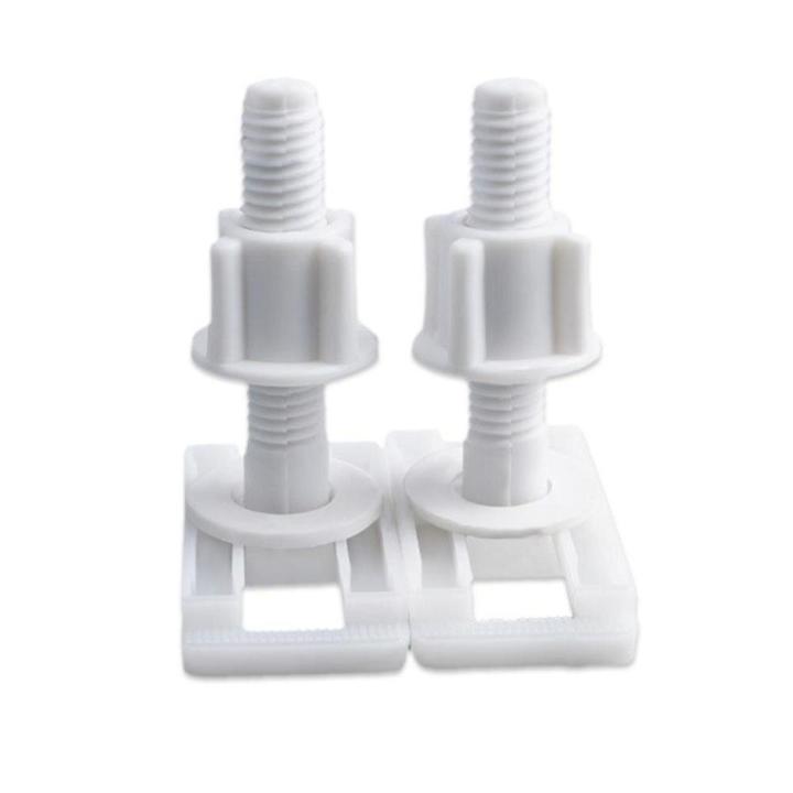 Plastic Toilet Lid Hinge Repair Bolts Toilet Cover Fixing Screw Quick Remove Plastic Rubber Expansion Screw