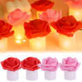 Flameless Romantic Rose Flower Shaped LED Candle Night Light for Valentine's Day Wedding Party. 