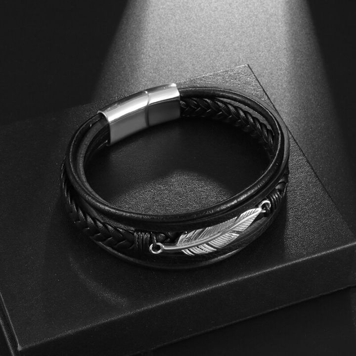 Classic%20multi-layered%20leather%20feather%20metal%20buckle%20bracelet%20men%7C%7C%7C%7C's%20business%20casual%20party%20jewelry%20gifts%20wholesale%20-%20Image%205