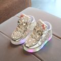 children sneakers Shoes 2023 Spring Boys and Girls Light Up Leisure Sneaker Small and Medium-sized Children's kids Baby Shoe. 