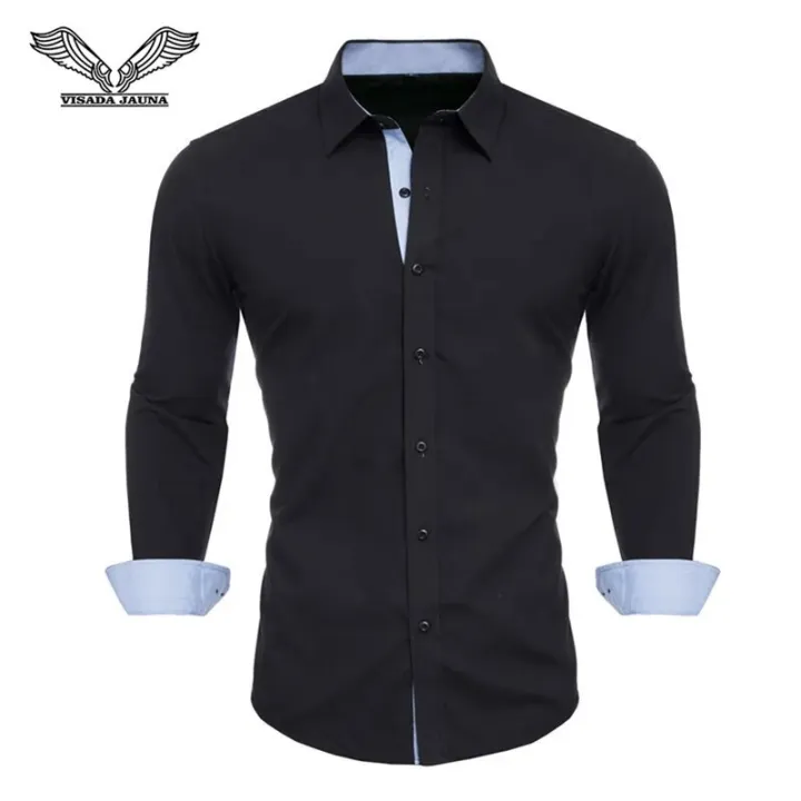 Men's%20100%25%20Cotton%20Business%20Casual%20Long%20Sleeved%20Shirt%20White%20Black%20Smart%20Male%20Social%20Fashion%20Class%20Shirt%20Plus%20Large%20Size%202022%20-%20Image%203