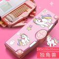 ✿in stock Multifunction Pencil Case Dinosaur astronaut automatic Pop Up Stationery Organizer Box Cute Pattern School Supplies Multifunction Pencil box for Boys Girls.