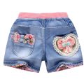2022 Summer Kids Shorts Girls Denim Shorts Fashion Girl Short Princess Jeans Children Pants Girls Shorts Flower Girls Clothing.