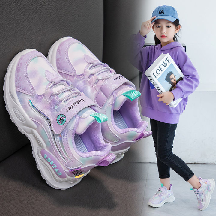 2024%20Girls%20Shoes%20Autumn%20New%20Children's%20Casual%20Shoes%20Girls%20Soft%20Sole%20Daddy%20Shoes%20Waterproof%20Leather%20Running%20Tourist%20Shoes%20-%20Image%202