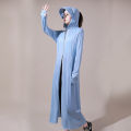 Summer sun-protective clothingWomen's long UV-proof over-the-knee full-body sunscreen clothingIce silk breathable long-sleeved jacket. 
