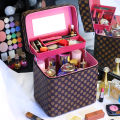 Big brand makeup bag women's portable large capacity 2023 new super hot ins luxury cosmetics storage box.