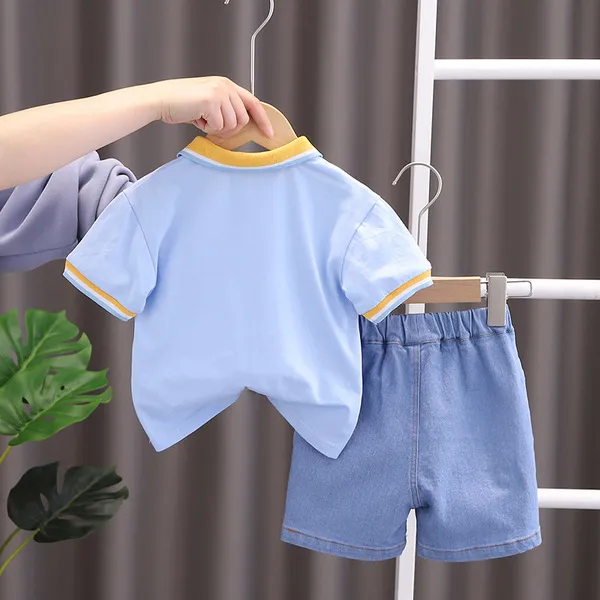 kids%20T-shirt%20with%20pant%20Children's%20summer%20new%20suit%20boys'%20casual%20polo%20shirt%20short%20sleeve%20denim%20shorts%20fashionable%20printed%20cotton%20two-piece%20set%20-%20Image%204