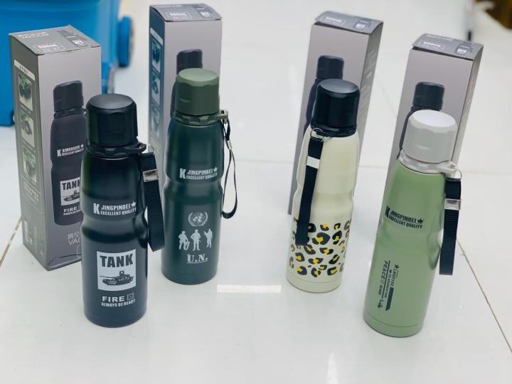 XNBDA Thermos Vacuum Insulated Stainless Steel Water Bottle, Keep Drinks  Cold 14Hours or Hot 12Hours for Travel, Home, Sport, Gift, 17OZ(500ml)