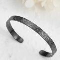 New Stylish Ayatul Kursi Cuff Bracelet Custom Engraved Quotes Bangle For Men Arabic Style For Men.