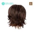 【DIV MALL】(NEW)Men Wig Natural Looking Men's Short Curly Wig with Bangs Quality Synthetic Hair in Black Brown Golden Shades Perfect for Short Wig.