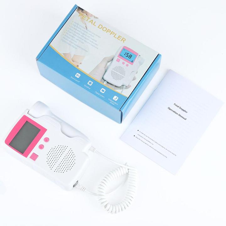 Upgraded Fetal Doppler Ultrasound 3.0MHz Heart rate Monitor Home ...