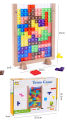Intelligent Shape Classification Toys Baby 3D Tridimensional Tetris Puzzle Colorful Transparent Building Block Panel.