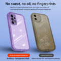 【Hot New Release】 Tokifu for Galaxy A13 4G Cover TPU lens all inclusive fall proof Shockproof Solid Color Macaron Oval Lens Protection Phone back Case.