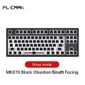 FL·ESPORTS MK870 Keyboard Kit Single-Three-Mode Mechanical Keyboard Full Key Hot Swap RGB DIY Customized Keyboard Accessories.