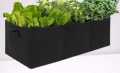 Geo Bag Geotextile Vegetable (Long-16" With-12" Hight-8") Gallon Capacity Grow Bag Pot Planter for Garden Planting. 