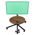 Rotating Camera Slider Camera Spin Platform Aluminum Alloy Wood 360 Degree Panoramic for Commercial Video. 