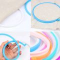 KRABALL 35pcs Cross Stitch Round Hoop Set Embroidery Frame Hoop Ring Sewing Tools With Needles Needlework Tools Accessories. 
