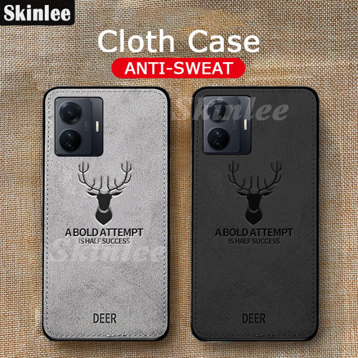 Phone case Vivo iqoo Z6 Lite Back Cover Slim Deer Elk Cloth Back cover hp for Vivo iqoo Z6 Lite Phone cases