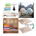 4 Pack Small Vacuum Storage Bags with Hand Pump - Space Saver Solution for Home Organization Size 60x40cm. 