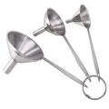 3 in 1 Funnels for Filling Bottles Stainless Steel Small Kitchen Funnel Set for Transferring Essential fluids fluid. 