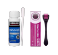 Kirkland Minoxidil 5% Topical Solution Extra Strength Beard & Hair Regrowth Treatment 60ml 100% Original - MNXMC ( Minoxidil and Darma Roller combo). 