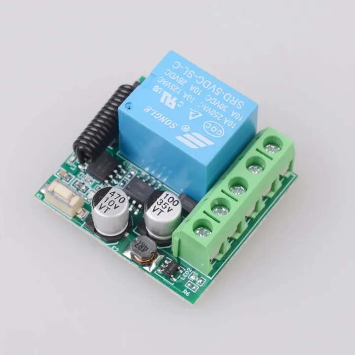 DC%205-30V%205V%2012V%2024V%20433Mhz%20RF%20Wireless%20Remote%20Control%20Switch%20Relay%201CH%20Receiver%20Module%20For%20LED%20Door%20Electromagnetic%20Lock%20DIY%20-%20Image%204