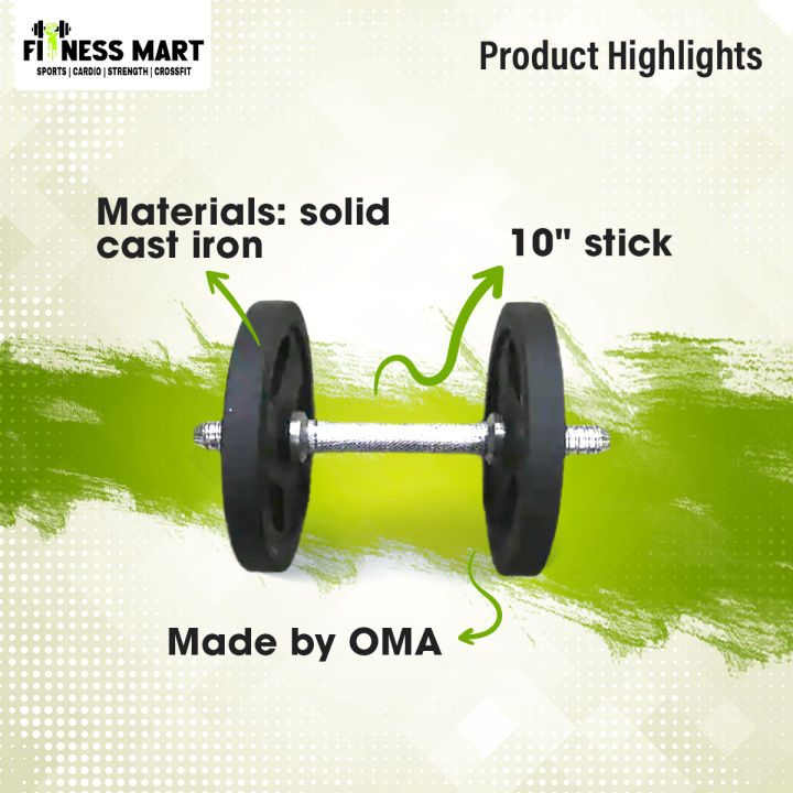 2.5%20kg%202%20pcs=5%20kg,%2010"%20stick%201%20pcs,%20Dumbbell%20set,%20Black%20&%20Silver%20-%20Image%205