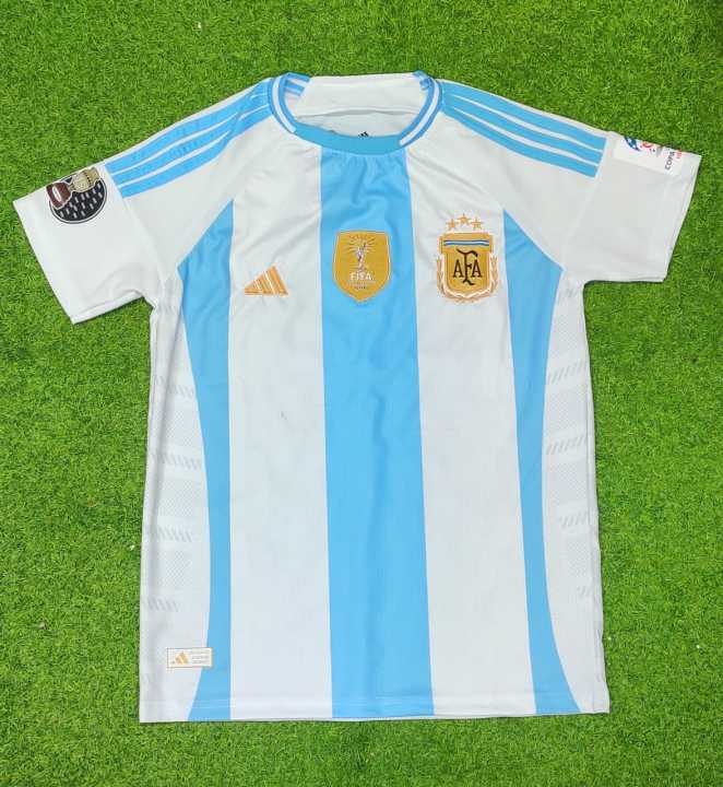 Argentina Copa America Embroidery Premium Quality Short Sleeve Polo Jersey for Man - Argentina Football Jersey New Jersey Football Jersey 24/25
