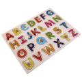 1 Set Wood Letters Jigsaw Early Learning Puzzles Funny Children Puzzle. 