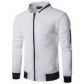 KB New High Quality Plush Zip stand collar casua Jacket Men's Street Windbreaker Coat Men Hot Casual Outer Wear Thick.