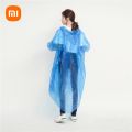 【Alien Alien】 Xiaomi Disposable Raincoat Transparent Emergency Protection Poncho Rain Coat Hood Poncho Hooded Outdoor Accessories Hiking Cover. 