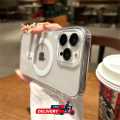 Apple iPhone Magnetic Magsafe Cover Casing Back Cover - iPhone Models (Transparent)-EFH_FS. 