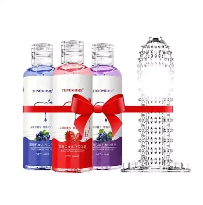 Tono%20Hime%20Fruit%20Flavor%20Water%20Based%20Warming%20/%20Tingling%20Lubricant%20Gel%20for%20Men%20&%20Women%20With%20Long%20Lasting%20Re-use%20Dotted%20Condom%20100ml%20-%20Image%202