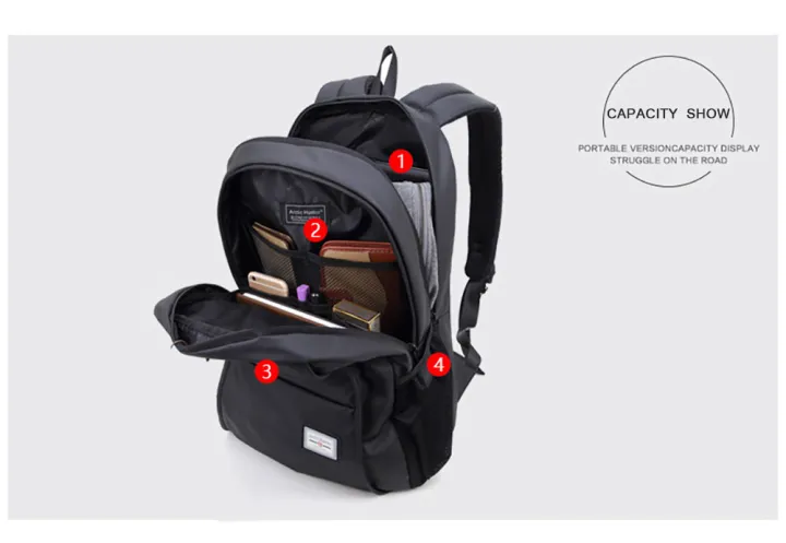 ARCTIC%20HUNTER%20Waterproof%20Black%20School/College%20Bag%20-%20Image%205