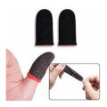 2 Pcs Finger Sleeves - Black Colour / Cover Sweat Proof Gaming Finger. 