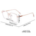 【3C VictoryEagle】Women Men Ultralight Glasses New Large Square Frame Transparent Girls Reading Eyeglasses.