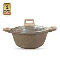 Kiam Die-Casting Non-Stick Casserole 26cm With Glass Lid.