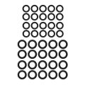 Pressure Washer Rubber O-Rings For 1/4 Inch,3/8 Inch,M22 Quick Connect Coupler,40-Pack.