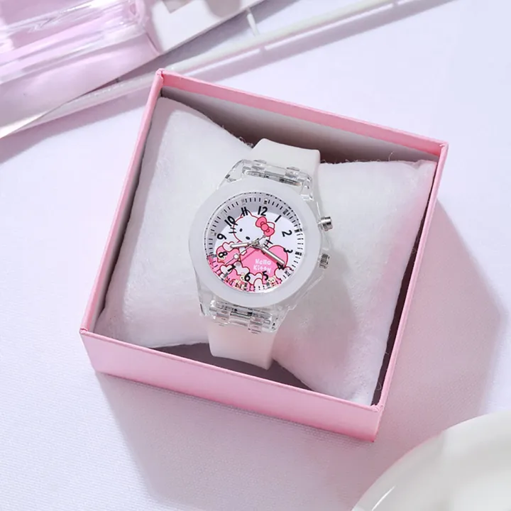 Kingstar123%20Children%20Cartoon%20KT%20Cat%20Luminous%20Watch%20Female%20Student%20Korea%20Simple%20Cute%20Girl%20Heart%20Silicone%20Strap%20-%20Image%208