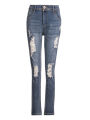 2021 Men's Stretch Skinny Ripped Jeans, Super Comfy Distressed Denim Pants with Destroyed Holes.