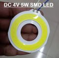 WHITE Round DC 4V 5W COB SMD LED Light Chip YX-57.2Y-24 Ultra Bright White 5 Watt LED Light Solar Light Panel Mount Aluminum Base For Solar Panel Flood Light Household Garden LED Light. 